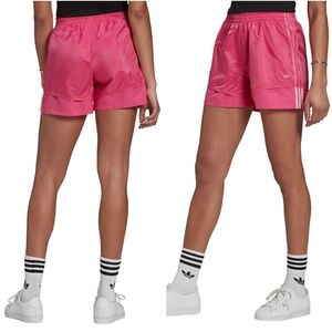 Adidas Originals Womens Fatken Shorts In Pink Small